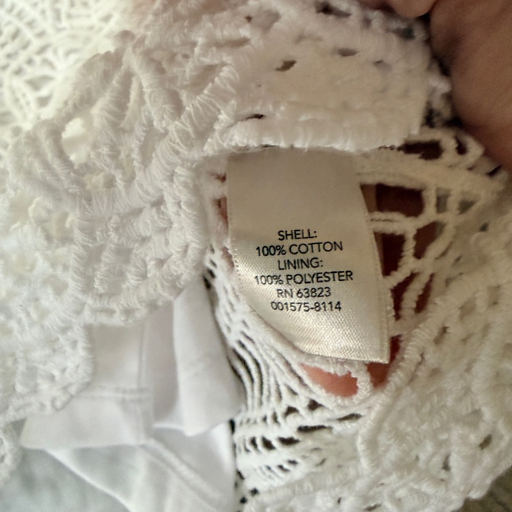Cj banks Elegant White Lace Top - Picture 6 of 7
